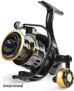 スピニングリール リール バス釣り ジギング 遠投リール 管釣り 堤防釣り 沖釣り 淡水海水釣り汎用 初心者最適 全金属12BB 5.2:1 耐衝撃 最大ドラグ力8kg 左右交換 1000~7000番 軽量 EVA/金属/木製握