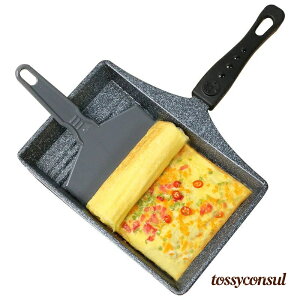 新生活 ミニ玉子焼き 焦げ付かない 軽量 フライパン にくっつかない 玉子焼き器 ガス火対応 麦飯石 ターナー付き(31.5*21.5*13.5) 対応 便利で、卵焼き器 卵焼き 卵焼き フライパン 卵焼き器 お