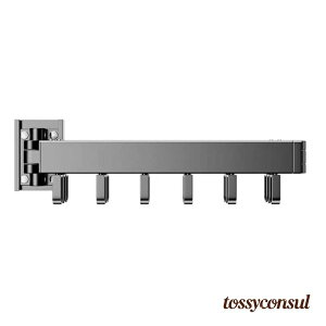 新生活応援 物干しスタンド ハンガー 壁付け 物干しラック 折りたたみ 3折 壁掛けハンガー 180度回転 格納式 延長ロッド ハンガーラック 収納フック 室内物干し 服掛け 壁掛け式 省スペース