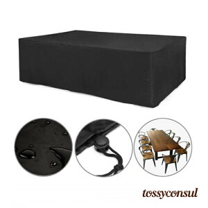 新生活応援 梅雨対応 テーブル 椅子 大型パティオカバー 210D 防水 四季通用 大型防水 家具カバー 屋内 屋外家具カバー 多機能 防塵カバー 長方形 ソファカバー ガーデン 防水 家具 保護 耐久