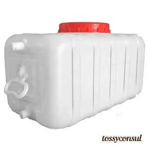 ウォータータンク ポリタンク 水タンク 給水タンク 水 タンク 25L/50L/100L 水貯蔵容器 プラスチック製 ウォータージャグ カバーとバルブ付き 横型 正方形 貯水タンク 屋外ポータブルバケット