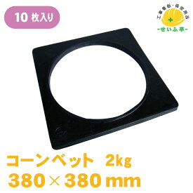 重し カラーコーン 重り 2kg【コーンベット コーン用重し 2kg 380mm×380mm 10枚】