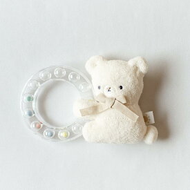 日本製 ガラガラ ベビー ラトル 赤ちゃん おもちゃ 6ヶ月〜 mocmof シャカシャカラトル くま うさぎ 恐竜 ファーストトイ にぎにぎ リングラトル 音が鳴る 知育玩具 PSC適合 出産祝い プレゼント [622-677071]