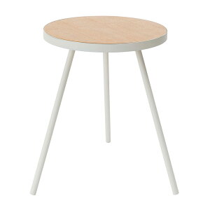 サイドテーブル タワー 丸型 ホワイト ブラック 山崎実業 tower サイドテーブル 木製 ラウンド 小物置き 飾り棚 ベッド ソファ 北欧 机 ナイトテーブル ミニテーブル カフェテーブル 寝室 リビ