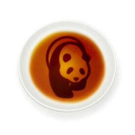 豆皿 おしゃれ パンダ醤油皿 あるく 浮き出る しょうゆ皿 小皿 丸 和食器 パンダ グッズ 食器 雑貨 白黒 プレゼント プチギフト ゆうパケット対応 yp