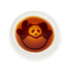 豆皿 おしゃれ パンダ醤油皿 ころがる 浮き出る しょうゆ皿 小皿 丸 和食器 パンダ グッズ 食器 雑貨 白黒 プレゼント プチギフト ゆうパケット対応 yp
