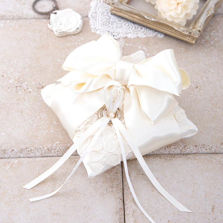 楽天市場 リングピロー 手作りキット 花びらとリボンのリングピロー クリーム フリル レース スクエア 結婚式 指輪 簡単 初心者向け ハマナカ 手芸 ゆうパケット 送料無料 Fanmary ファンメアリー