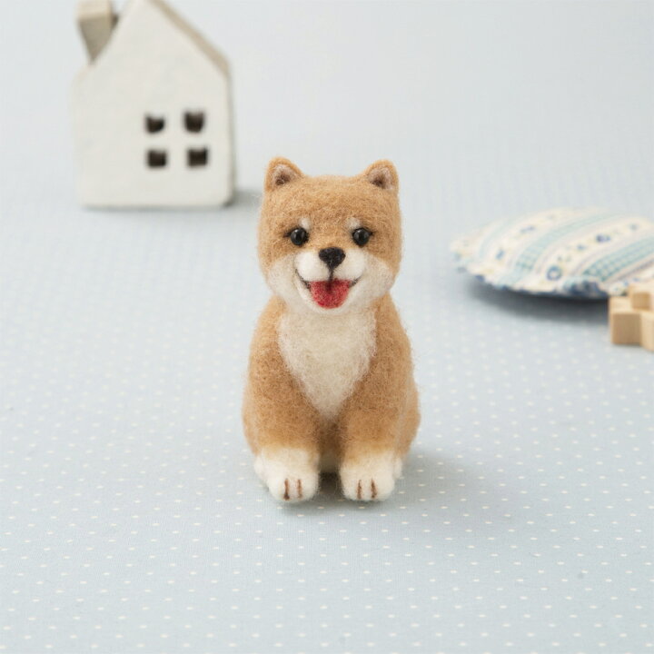 楽天市場 羊毛フェルト キット 犬 初心者向け アクレーヌでつくる豆柴のこいぬ イヌ 須佐沙知子 簡単 手作りキット ハマナカ 手芸 Fanmary ファンメアリー