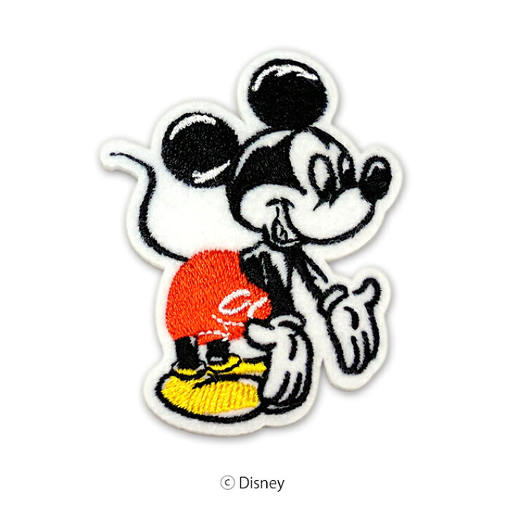 楽天市場 ディズニー ミッキーマウス ワッペン 4 7 5 8cm アップリケ アイロン 手芸用品 刺しゅう 刺繍 手作り キッズ 子供 入学 入園 ゆうパケット送料330円 Fanmary ファンメアリー