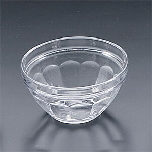 A3164W　JOYボウル105　080-10056(Z841-22)小皿 お皿 ガラス ガラス皿 クリア 透明 シンプル おしゃれ 業務用 業務用食器