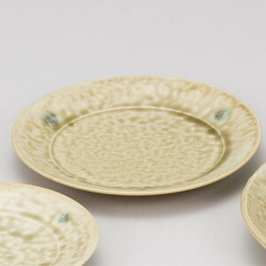 HB黄瀬戸 7寸皿 538-00046(Z1200-83)皿 お皿 丸皿 美濃焼き 日本製 国産陶器 飲食店 ホテル レストラン 旅館 料亭 カフェ 懐石料理 居酒屋 ギフト プレゼント おしゃれ 食器 和食器 洋食器 業務用