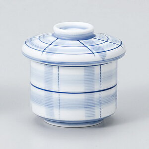 格子むし碗 537-179004000(Z1281-161)蒸し椀 むし椀 茶碗蒸し 茶わん蒸し 美濃焼 国産 日本製 和食器 おしゃれ 和モダン 飲食店 旅館 料亭 割烹 レストラン ホテル カフェ 居酒屋 家庭用 業務用 業