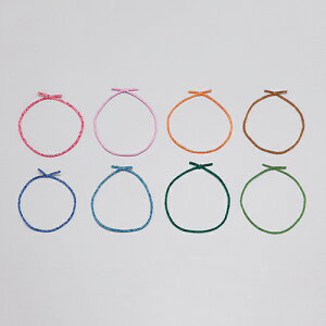 ふわゴム1重掛結び 25cm(各100本入) 194-10017-01〜08(Z480)紐 ヒモ ゴム 重箱用ゴム 重箱用 大容量 業務用 正月 祝事 式典