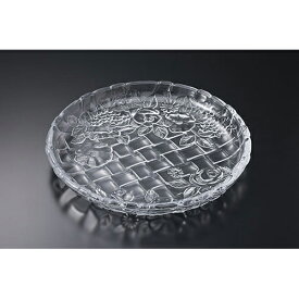 A875大皿　080-10031(Z840)皿 大皿 ガラス ガラス皿 直径32cm 大きい 盛皿 パーティー おもてなし おしゃれ ガラス食器 業務用