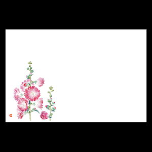 38cm上質紙マット 立葵 201-10177(Z105-224)テーブルマット ランチョンマット 紙マット 紙製 ペーパー ペーパーマット 日本製 38×26cm 100枚入 使い捨て 使い捨てマット 和風 おしゃれ 和食 料亭 旅