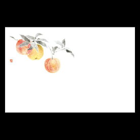 38cm上質紙マット　りんご　201-10234(Z106-315)テーブルマット ランチョンマット 紙 紙製 ペーパー 業務用 和食