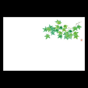 尺3雲竜和紙マット もみじ(若) 192-10046(Z117-407)テーブルマット ランチョンマット 紙マット 紙製 ペーパーマット 雲竜紙 38×26cm 日本製 100枚入 使い捨て 使い捨てマット 和風 おしゃれ 和