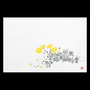 尺3雲竜和紙マット 菊 192-10085(Z118-355)テーブルマット ランチョンマット 紙マット 紙製 ペーパーマット 雲竜紙 38×26cm 日本製 100枚入 使い捨て 使い捨てマット 和風 おしゃれ 和食 料亭 旅館