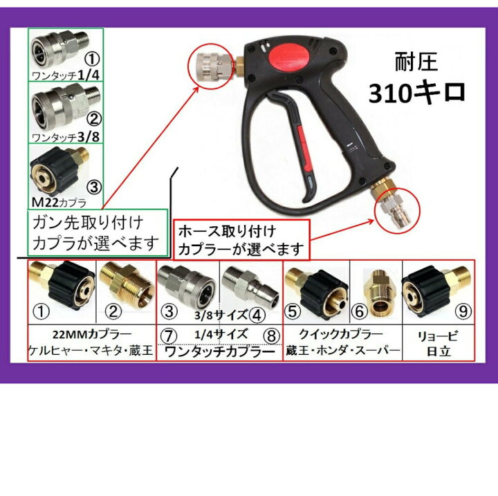 楽天市場】カプラー付高圧ガン 標準 プロ仕様 業務用 ケルヒャー 