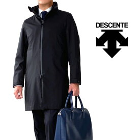 DESCENTE【デサント】スタンドカラーコート撥水加工黒　ブラック