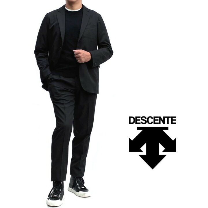 楽天市場】DESCENTE【デサント】セットアップスーツ黒 ブラック総裏 
