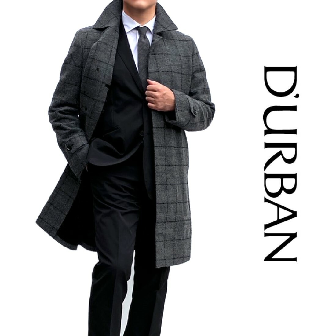 楽天市場】D'URBAN【ダーバン】日本製ステンカラーコートチェック 