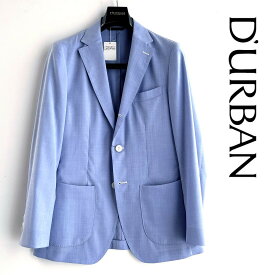 D'URBAN【ダーバン】日本製ウールジャケットLightest　軽量素材ライトブルー背抜き仕立て