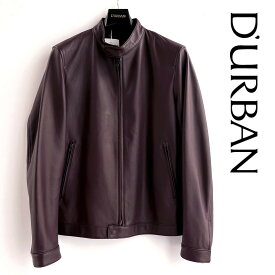 D'URBAN【ダーバン】レザージャケットライダースジャケット羊革　ラムレザーボルドー