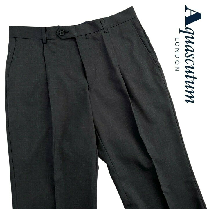 楽天市場】Aquascutum【アクアスキュータム】日本製ウールスラックス 