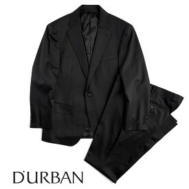 D'URBAN ombrare【ダーバンオンブラーレ】定価83,600円（税込）日本製（MADE IN JAPAN）黒無地ウールスーツ　ブラック秋冬　総裏仕立てBB4・BB7サイズ