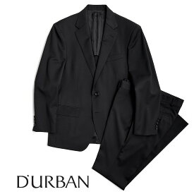 D'URBAN ombrare【ダーバンオンブラーレ】定価83,600円（税込）日本製（MADE IN JAPAN）黒無地ウールスーツ春夏 背抜き仕立て ブラックY6・A4・AB4サイズ