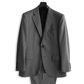D'URBAN【ダーバン】定価121,000円（税込）日本製 シャドーストライプスーツZeal MONSOON 清涼仕様メンズ スーツ 高級 ブランドグレー系 春・夏・盛夏A4・A5・A6・A7・AB6・BB4サイズ