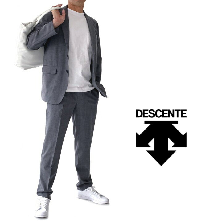 楽天市場】DESCENTE【デサント】セットアップスーツグレーメッシュ裏地 