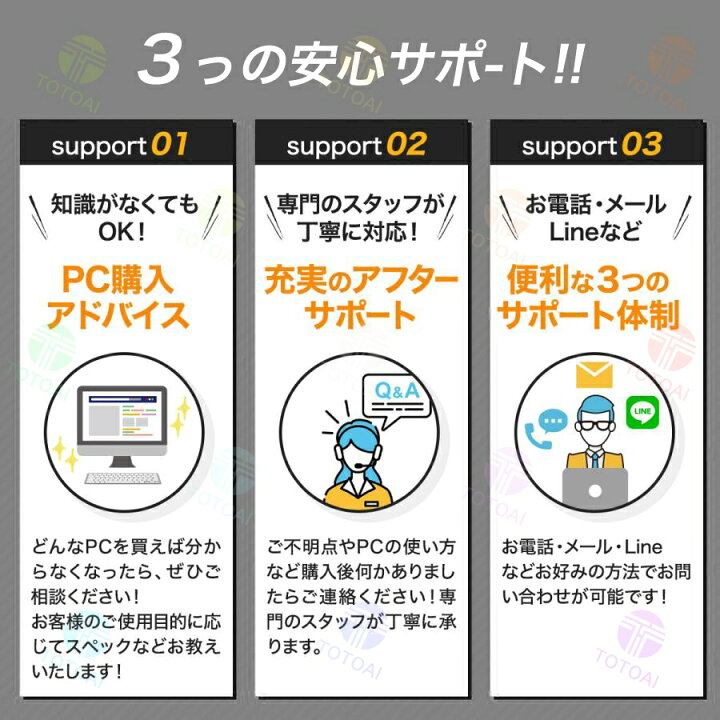 楽天市場】☆Office無料＼三年保証／ デスクトップパソコン 一体型pc 