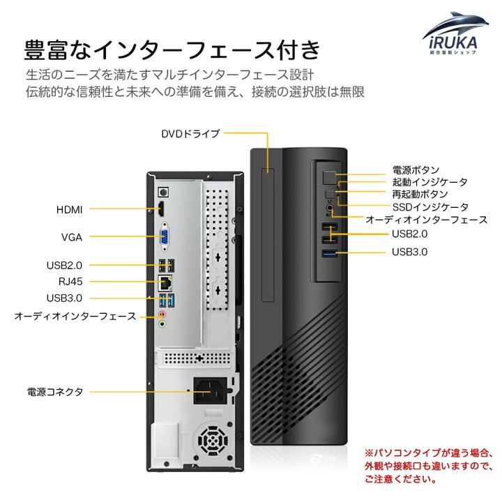 楽天市場】☆office搭載＼2年保証／ パソコン デスクトップ 新品 