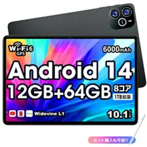 Android14 �^�u���b�g 10�C���` 6000mAh��e�� Wi-Fi���f�� RAM12GB ROM64GB 1280*800�𑜓x IPS�t�� �y�� �l�b�g���� OTG�Ή� ��l�C �������� �^�u���b�gPC �i�� �[�� �{�� �q�� �w�K