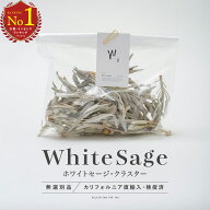 ホワイトセージ お徳用 クラスター 大容量 カリフォルニア産地直輸入 高品質 浄化 スマッジング 瞑想 ヨ…
