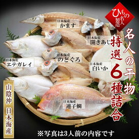 山陰一夜干し 干物6種類-B 【 1～5名様向け 】 詰め合わせ のどぐろ 入り ひもの 干物ギフト【 お祝い お礼】 感謝の干物セット お取り寄せグルメ 送料無料※北海道・沖縄は別途送料1000円お願いします。