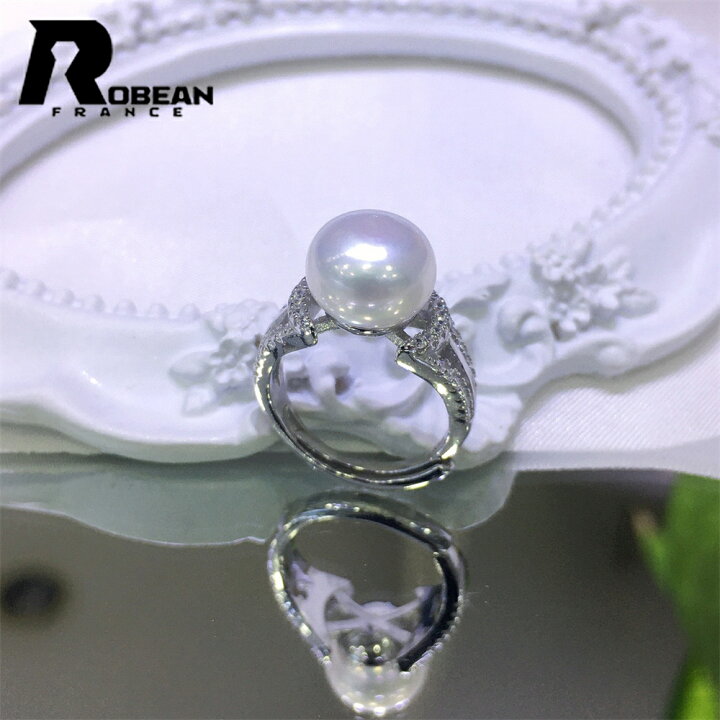 楽天市場】指輪 天然パール EU製 ROBEAN 淡水真珠 真珠 パール 花珠 
