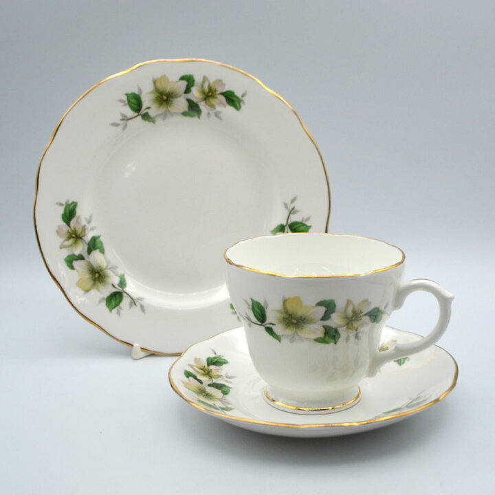 楽天市場】ヴィンテージ トリオ ティーカップ＆ソーサー Duchess China 