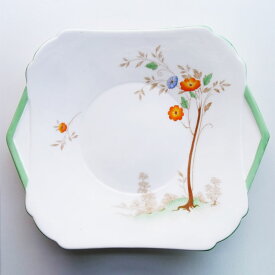 ヴィンテージ B&Bプレート Shelley シェリー 1940-1966年頃 イギリス アンティーク 食器 陶磁器 キッチン雑貨 テーブルウェア 大皿 角皿