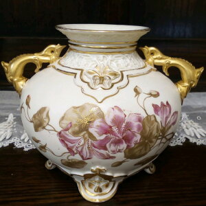 アンティーク 花瓶 Royal Worcester ロイヤルウースター アザレア イギリス 1912年 ヴィンテージ インテリア 欧州雑貨 花器 陶磁器 フラワーベース おしゃれ