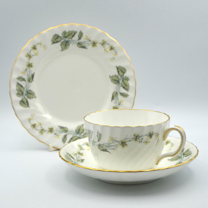 楽天市場】ヴィンテージ トリオ ティーカップ＆ソーサー Minton  