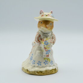 ヴィンテージ フィギュア Brambly Hedge ブランベリーヘッジ ポピー・アイブライト 花嫁 Royal Doulton ロイヤルドルトン 1982年 英国製 アンティーク 置物 インテリア 雑貨 陶磁器 動物 ねずみ