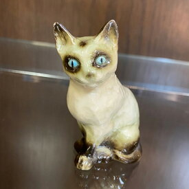 ヴィンテージ フィギュア シャム猫 Goebel ゲーベル 旧西ドイツ 1950年頃 アンティーク 置物 インテリア 雑貨 陶磁器 動物 ゴーベル