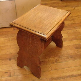 アンティーク 家具 木製 組み木 スツール 英国直輸入 ヴィンテージ 中古 インテリア 雑貨 椅子 チェア