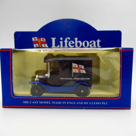 ヴィンテージ ミニカー LLEDO レド Model T Ford Van RNLI Lifeboats 王立救命ボート協会 1970-1980年頃 中国製 アンティーク トイ 車 おもちゃ 模型 企業広告