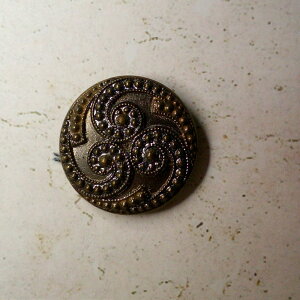 アンティーク ボタン 古いメタル 22mm ヴィンテージ ソーイング 裁縫 手芸 雑貨 かわいい メール便OK