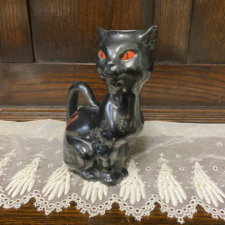 楽天市場】アンティーク キャンドルスタンド 黒猫 Good Luck Cat 