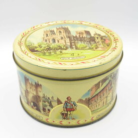 アンティーク雑貨・インテリア ティン缶（ブリキ缶） 小物入れ M.A.Craven&Sons（1822-） 1940年頃 ヨーク フレンチ・アーモンド 状態良い